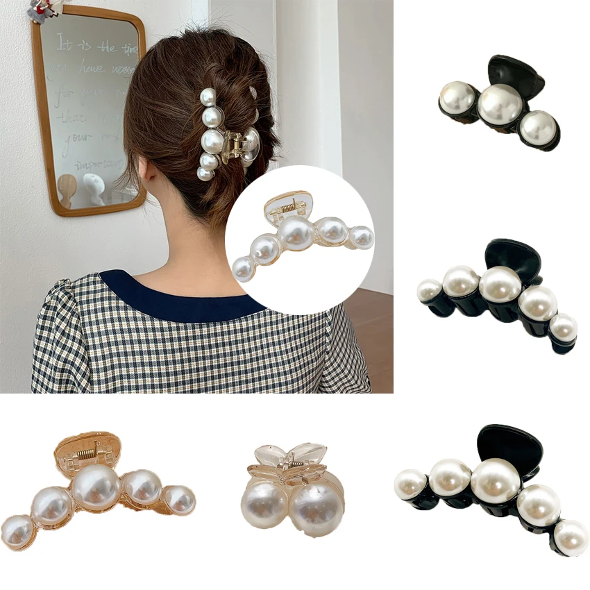 

Pearl Hair claws for Women Girls hair grabbing clip Headdress Aceseorios para el cabello for Girls Hair Accessories