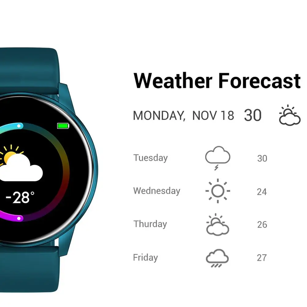 

moreFit Zl01 Women Smart Watch Waterproof Heart Rate Monitor Call Reminding Fitness Tracker Support Weather Forecast SmartWatch