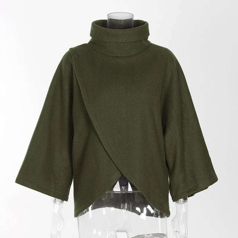 Newly Women Loose Bat Sleeve Shawl Sweater Winter Warm Coat Jacket Cloak Cape Outwear VK-ING | Женская одежда