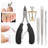5pcs portable adjustable joint pliers pedicure knife nail picker ingrown nail corrector home tool set stainless steel waterproof