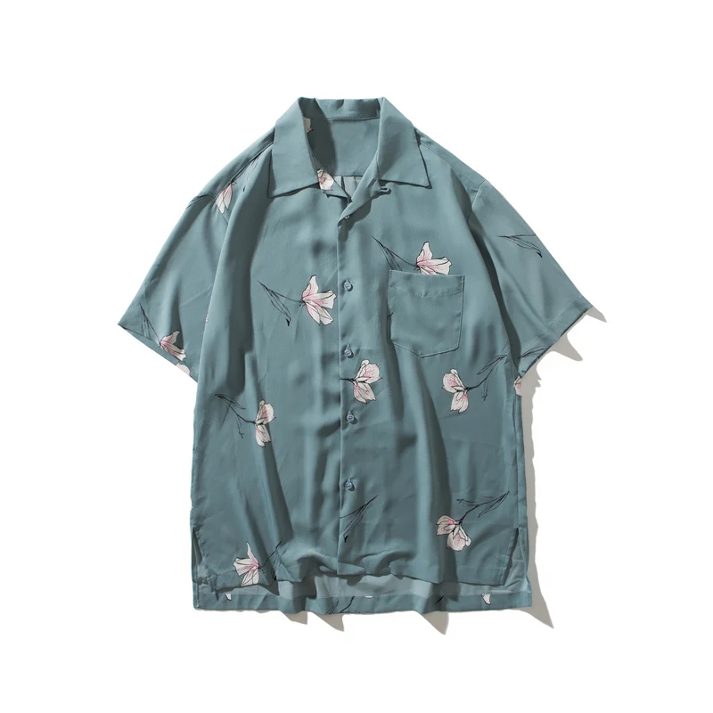 Рубашка мужская с длинным рукавом гавайская блузка в стиле фильма очень странные