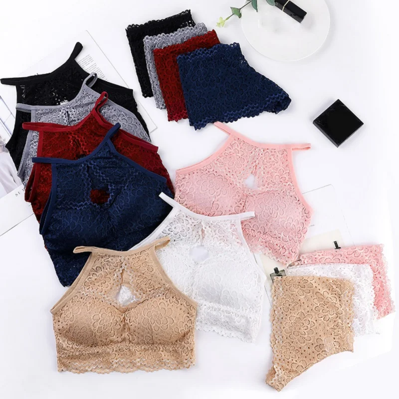 Комплект нижнего белья кружевной Облегающая майка сексуальный бюстгальтер с