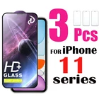 Защитная пленка для экрана для iPhone 11 Pro Max, XR, закаленное стекло, 3 упаковки