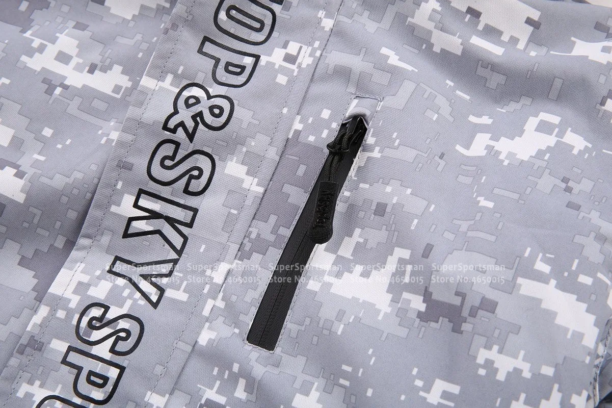 Детская камуфляжная ветровка для активного отдыха флисовая водонепроницаемая