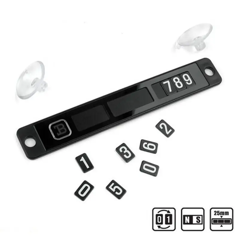 Светящаяся магнитная Табличка с номером для лобового стекла Автомобильная