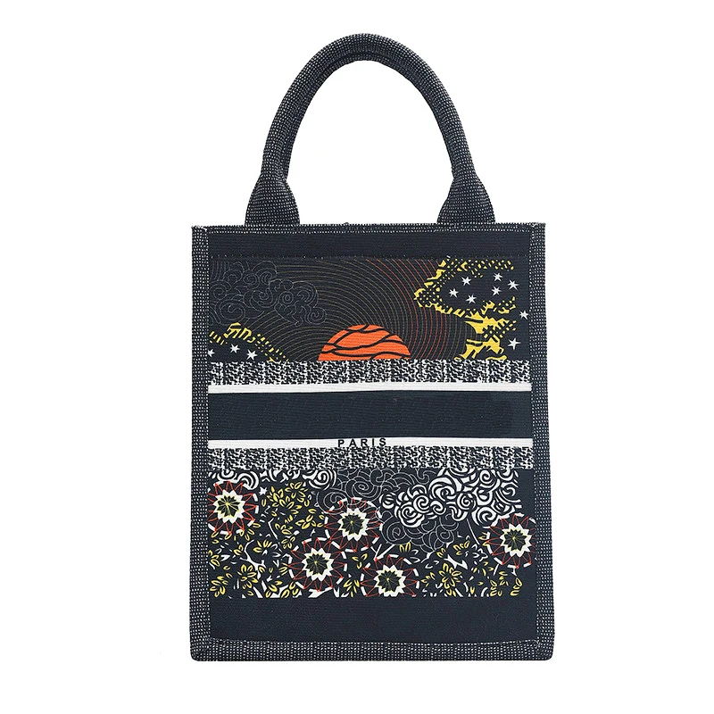 

Женские летние пляжные винтажные сумки через плечо с принтом ласточки, повседневная женская сумка-тоут для покупок, Холщовая Сумка с вышивк...