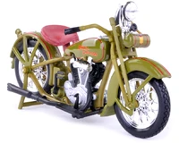 maisto 118 1928 jdh twin cam olive motorcycle bike diecast model green new in box