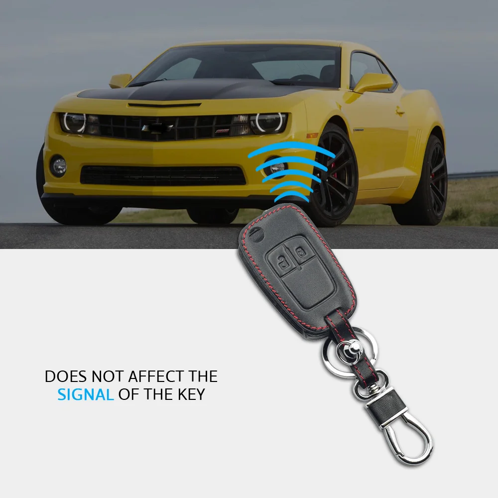 Кожаный чехол для автомобильных ключей Шевроле-это эпос Lova Camaro Impala Buick 2/3/4 кнопки