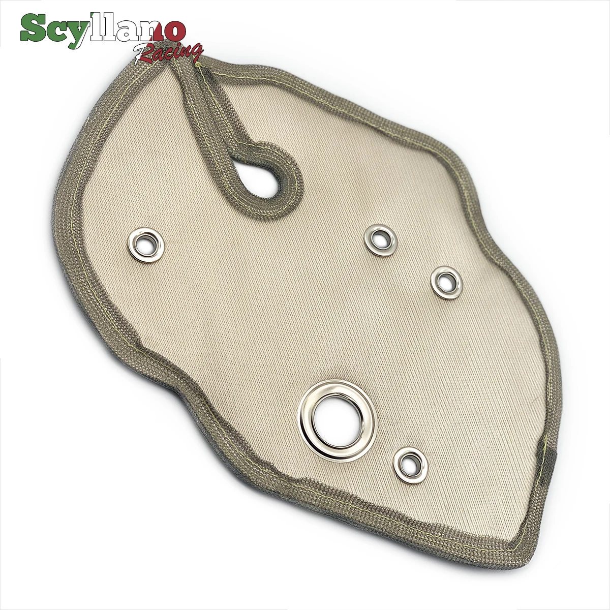 Базальтовое/серебристое/красное турбо покрывало из волокна для Fiat Abarth 124 Spider