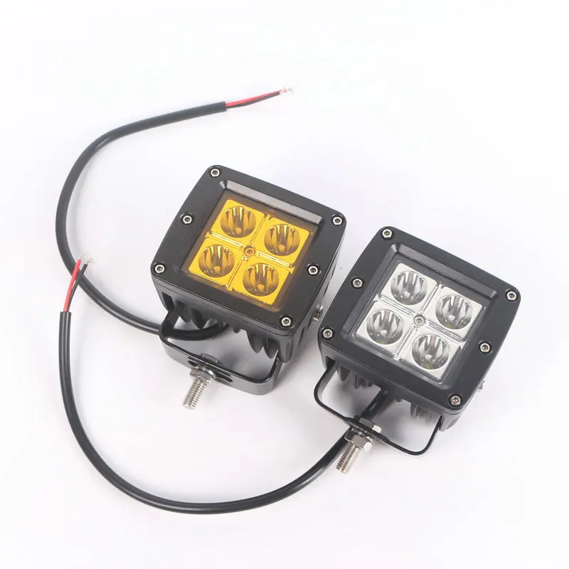 

12W LED Work Lights Driving Fog Lamp Waterproof for Motorcycle Car Trucks ATV Boats SUV Off Road Spotlight DC12/24V