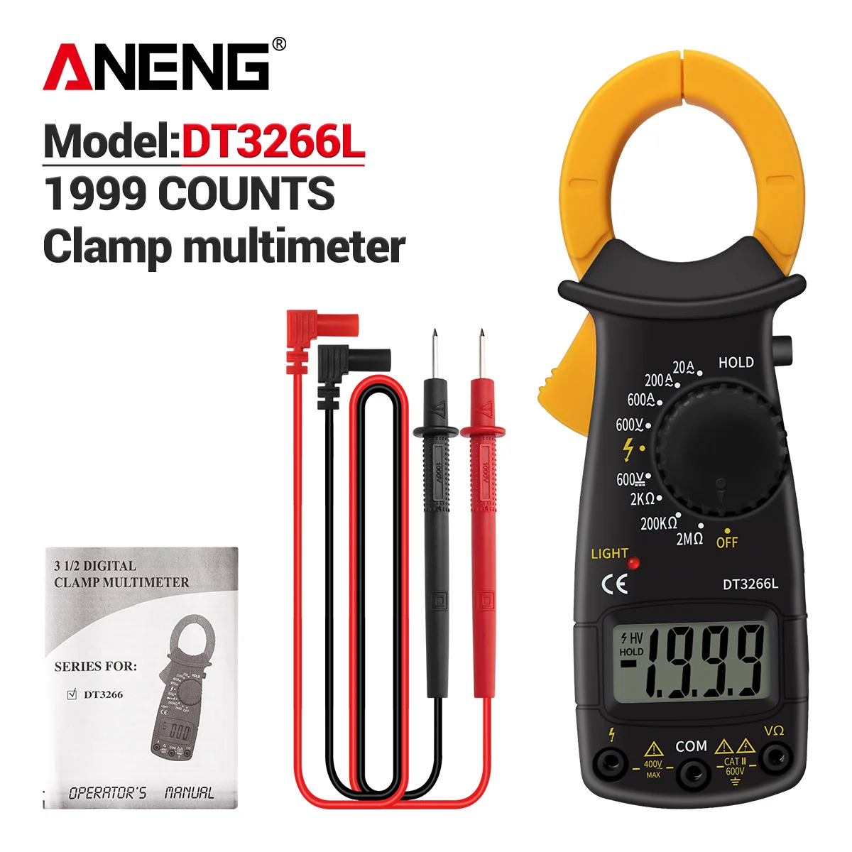 ANENG DT3266L мультиметр цифровой тестер транзистор аналоговый capacitor