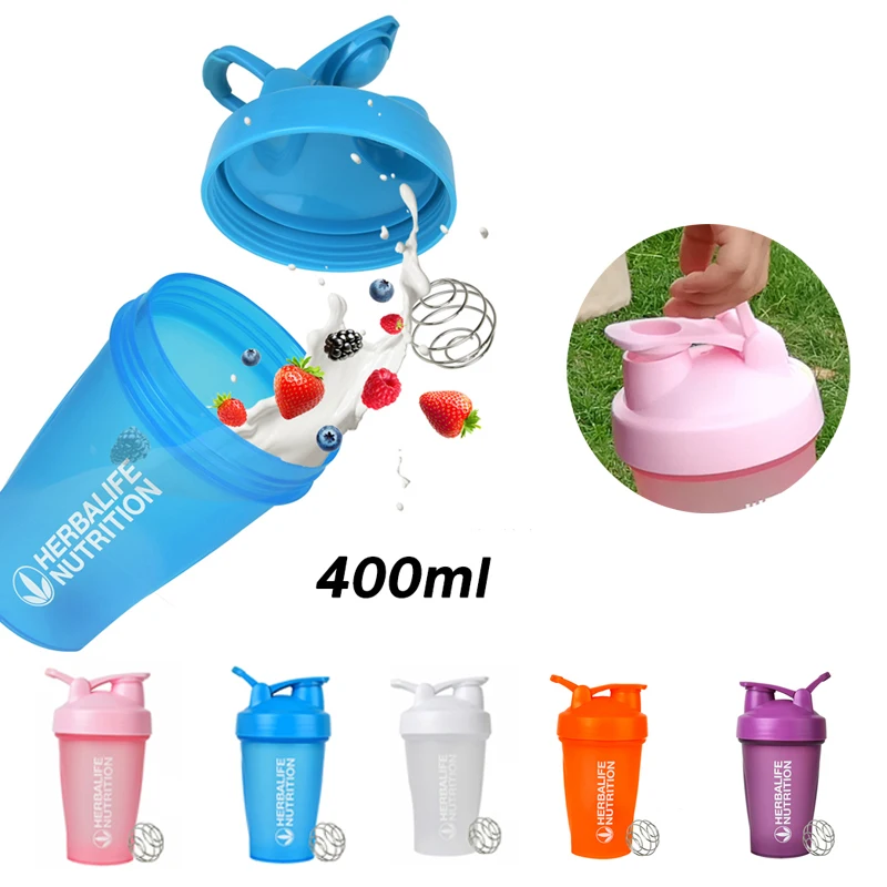 Спортивный шейкер бутылка 400 мл чашка для воды портативный фитнес-шейкер со