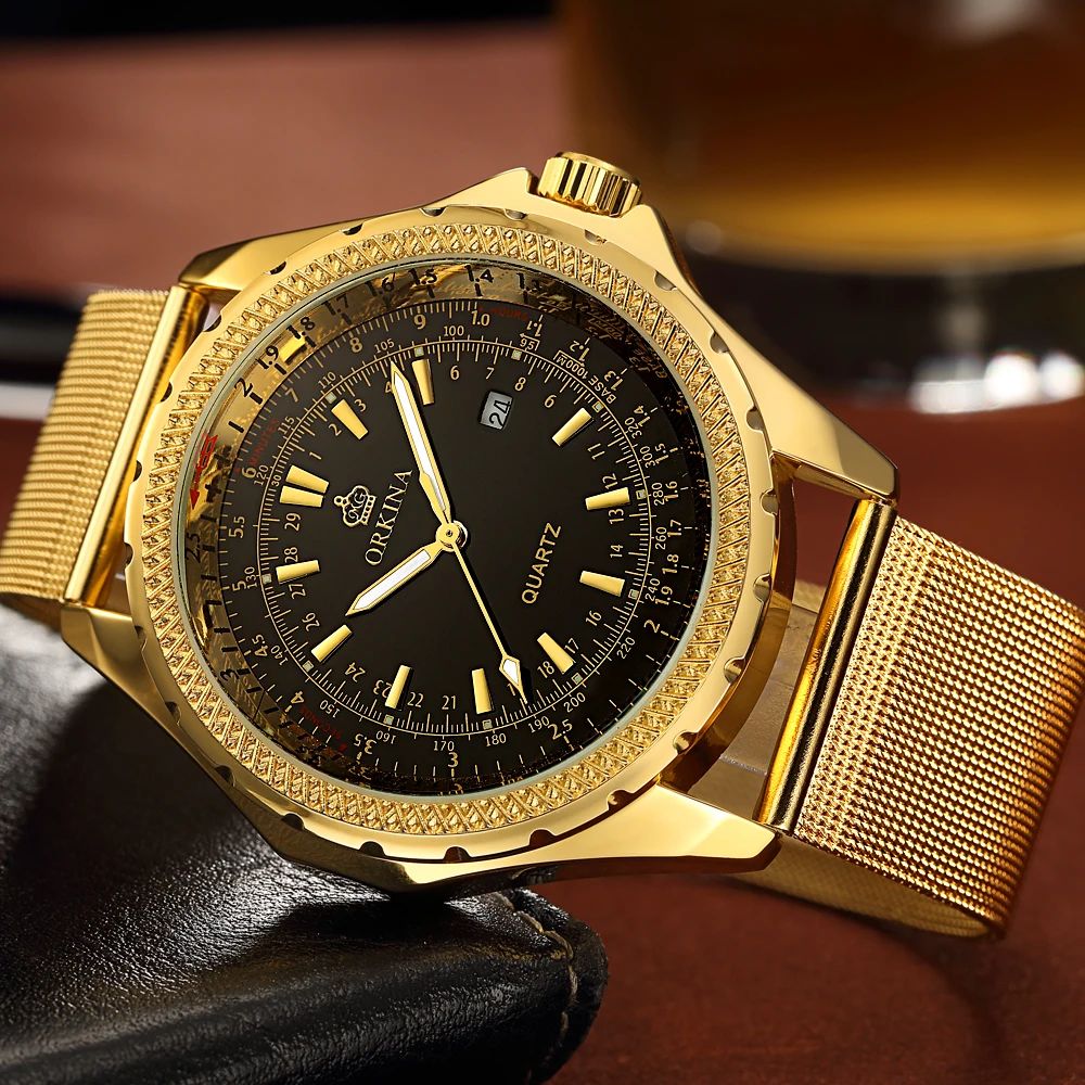 Relojes Hombre 2020 водонепроницаемые мужские часы из нержавеющей стали с золотым