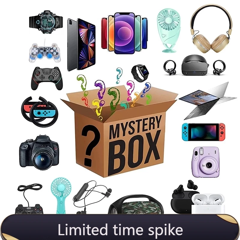 

100% Winning Lucky Mystery Box Most Popular New Surprise Gift Random Item Electronic Digital Product High Quality Christmas Gift