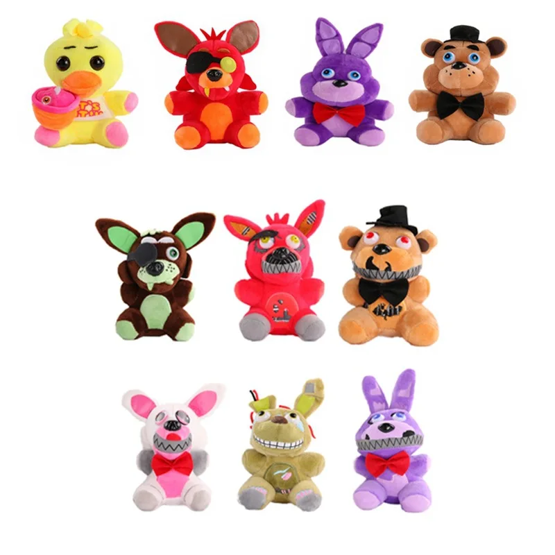 Fnaf плюшевые игрушки пять ночей у Фредди 10 медведь Бонни Фокси плюшевая игрушка