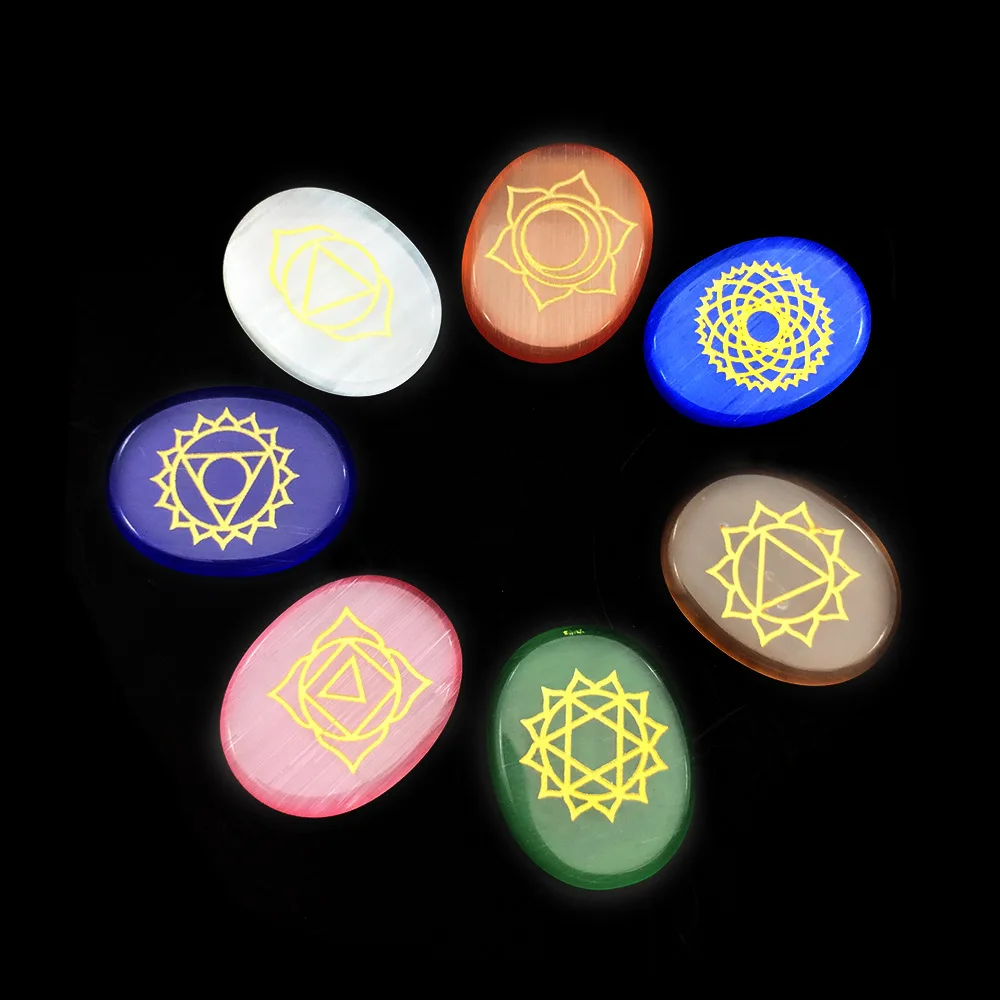 Натуральный кристалл камень кошачий глаз аура символ Целебный Камень семь