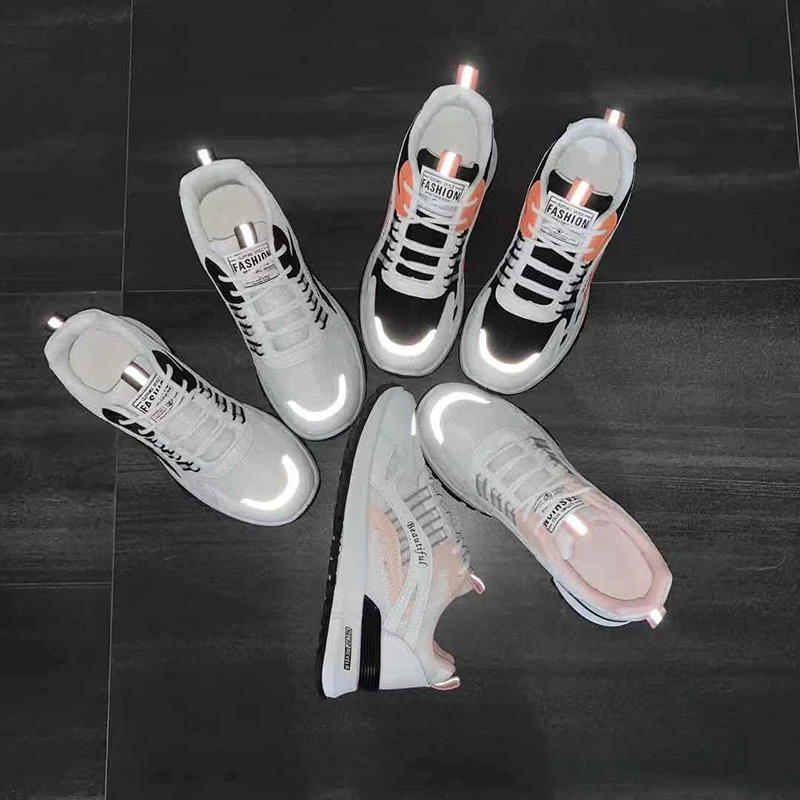 

Women Sneakers Breathable Outdoor Walking Running Shoes Woman Mesh Casual Shoes Lace-Up Ladie Shoes 2021 Fashion Female Sneakers