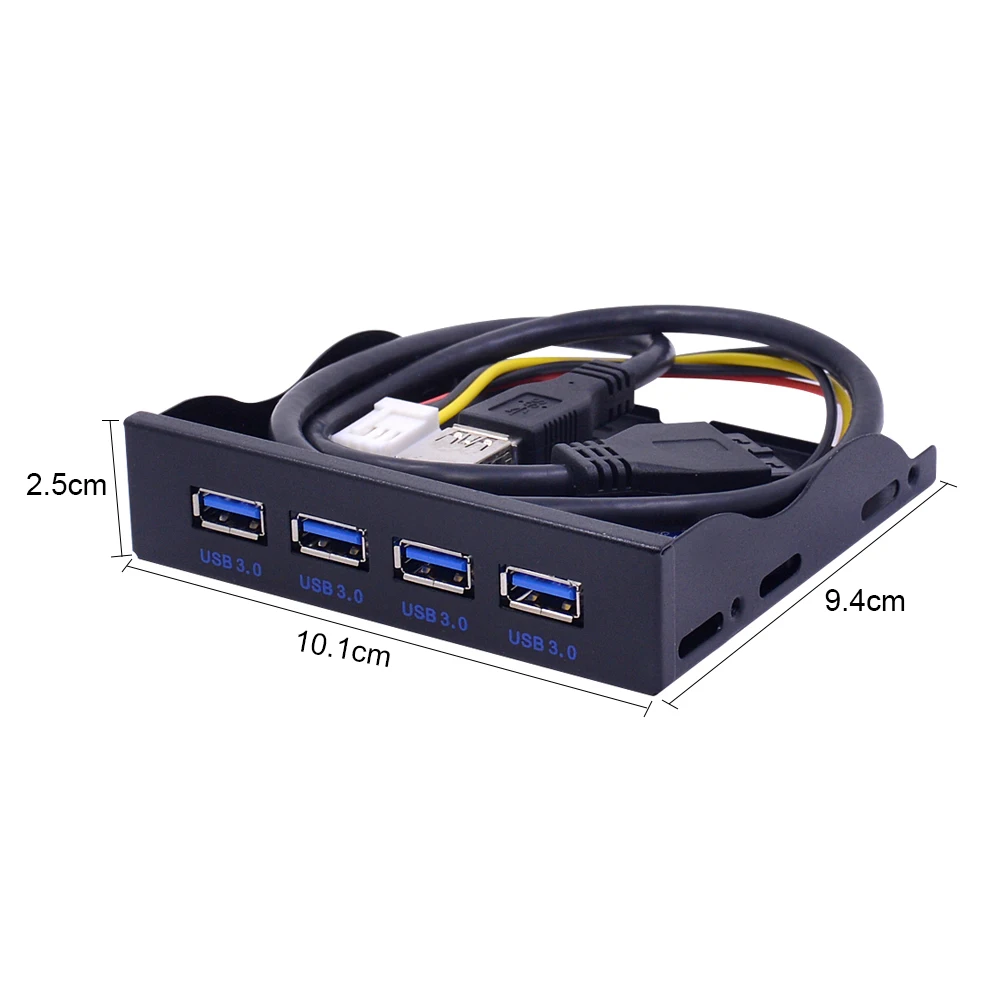 CHIPAL 19 + 1 20Pin 4 порта USB 3 0 Передняя панель комбинированный кронштейн USB3.0 хаб адаптер