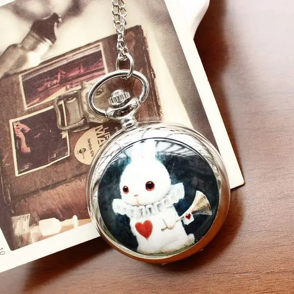 Модные роскошные стильные мужские и женские карманные часы с ожерельем