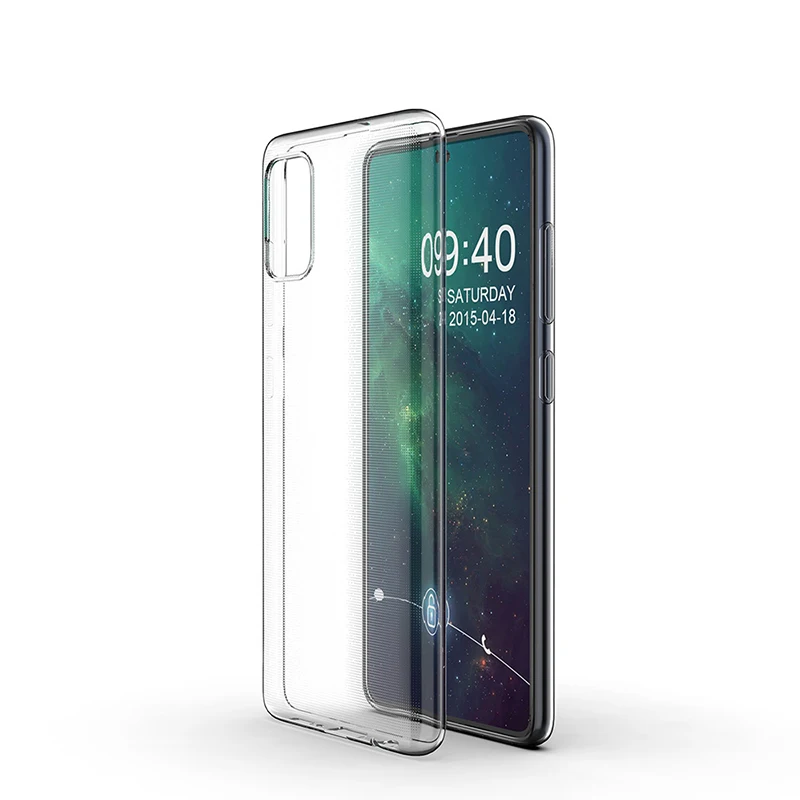Для samsung Galaxy A51 чехол-накладка ультратонкий прозрачный ТПУ силиконовый чехол для