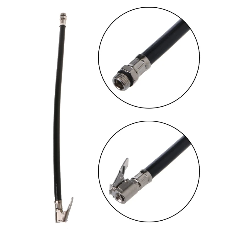 

Motorcycle Bicycle Car Flexible Clip On Air Tyre Tire Chuck Inflator Hose Tool