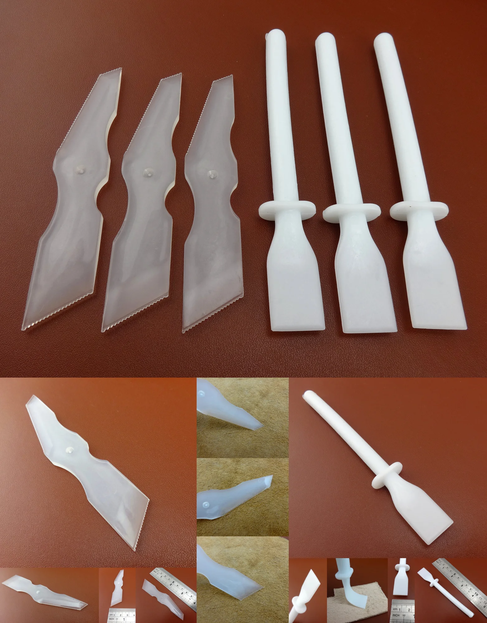 6 шт. кожаная форма для рукоделия клейкая доска расширитель клея инструмент