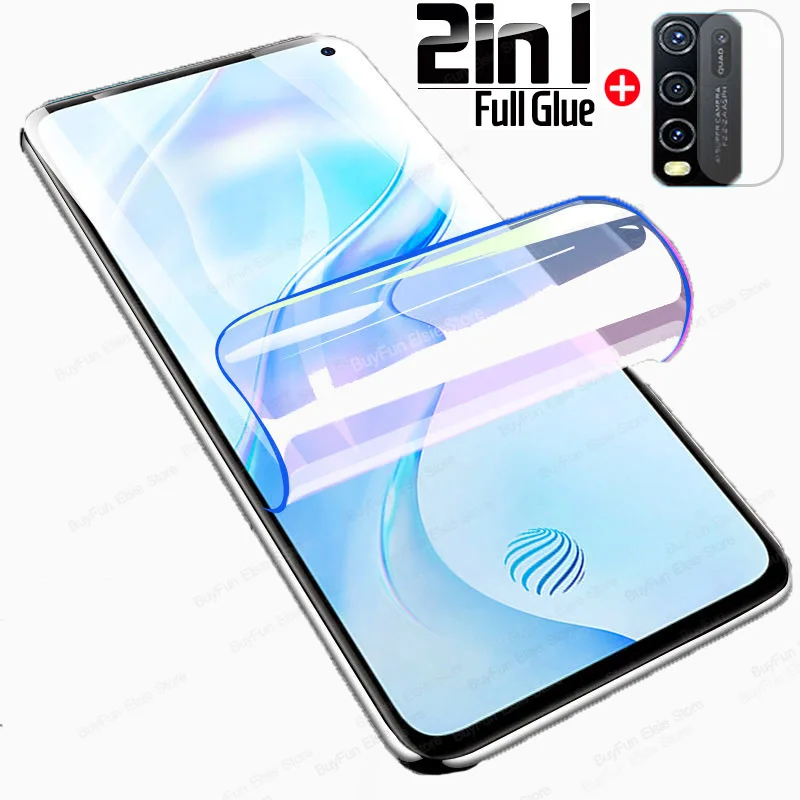 Гидрогелевая пленка 2 в 1 для vivo y30 y50 6 47 дюйма защитные пленки y 30 50 Защитная экрана