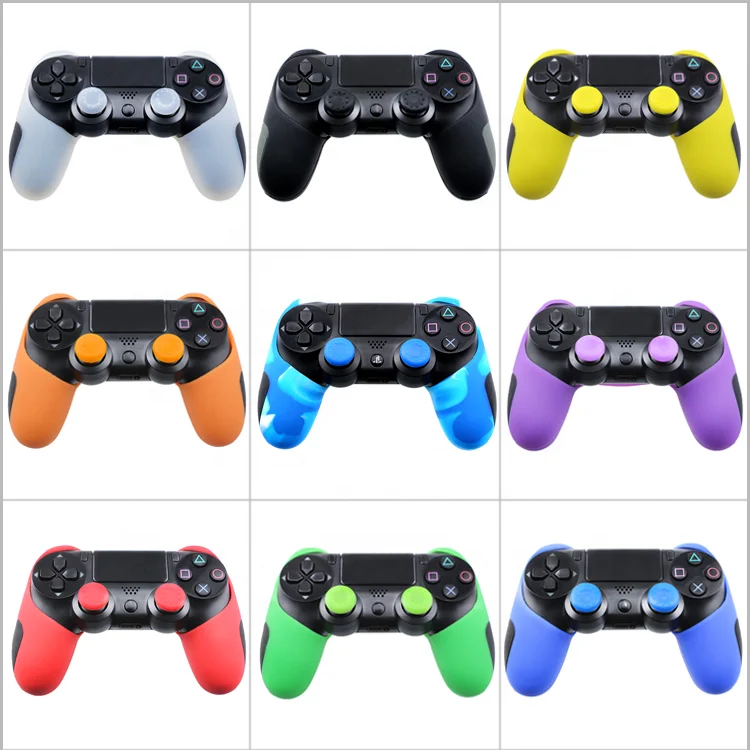 

Silicone Gel Case Skin Grip Cover Sleeve Rubber For Playstation 4 PS4 Gamepad Controller