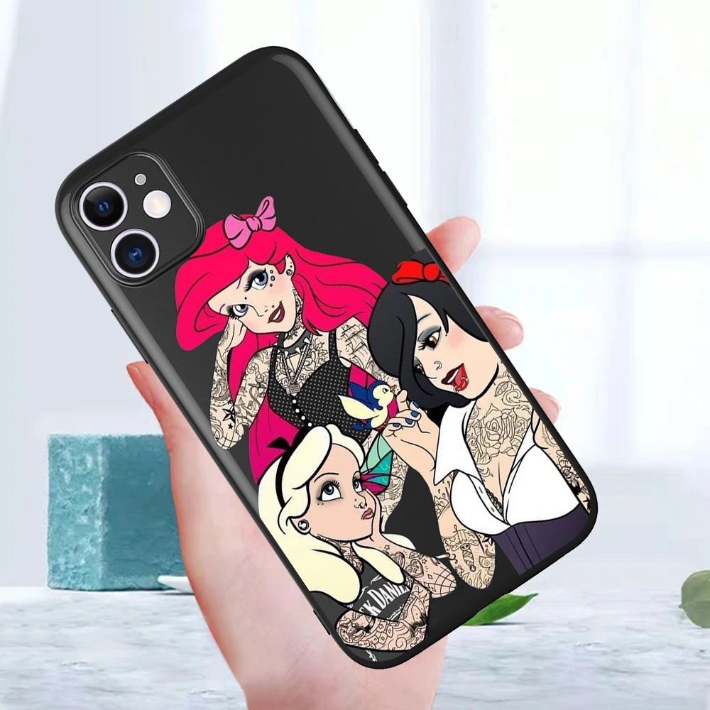 

Fashion Princess Smoking Cartoon Phone Case for IPhone 12 Mini 5 6 6S 7 8 SE Plus X XS XR 11 Pro Max Coque Funda Silicone Cover