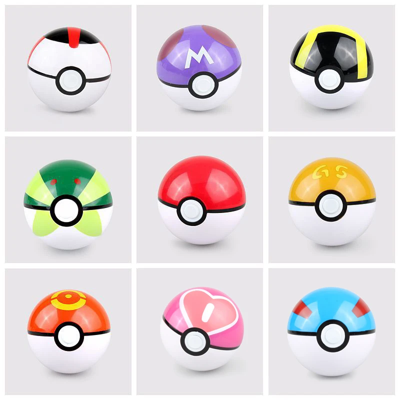 

Takara Tomy Pokemon pikachu Pet Elf Ball Pikachu Pokeball 7cm Pop-up Poke Balls Kids Figures action Toy Hot Home Decoration Gift