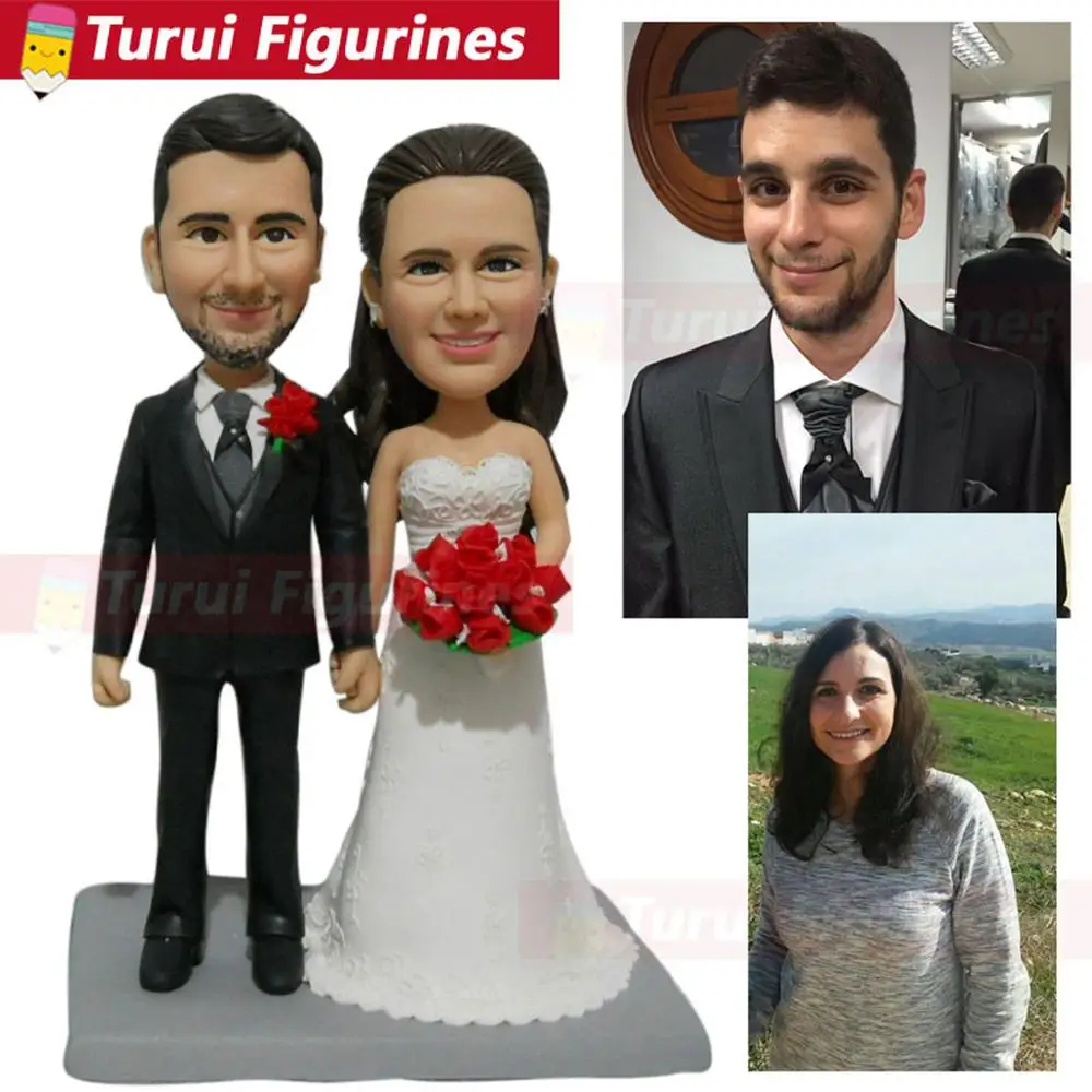 2020 Прибытие Свадьба романтическая Невеста и жених топперы пара фигурка брак