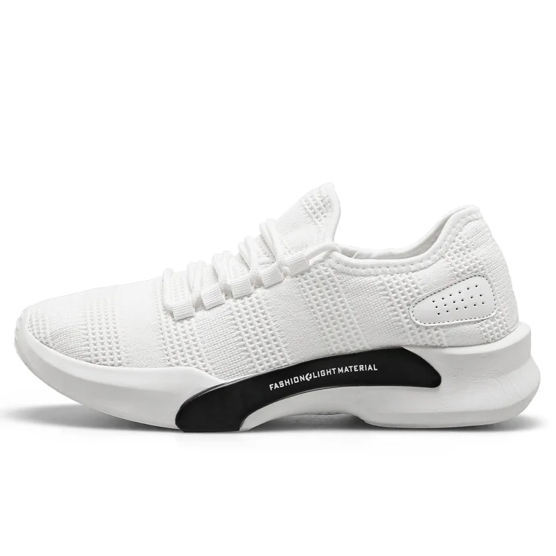 Кроссовки мужские сетчатые на шнуровке дышащие Вулканизированная подошва