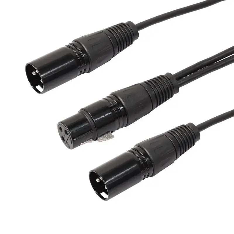 0 3 м 1 фут 3P XLR гнездовой разъем к двойному 2 штекерному разъему Y-разветвитель