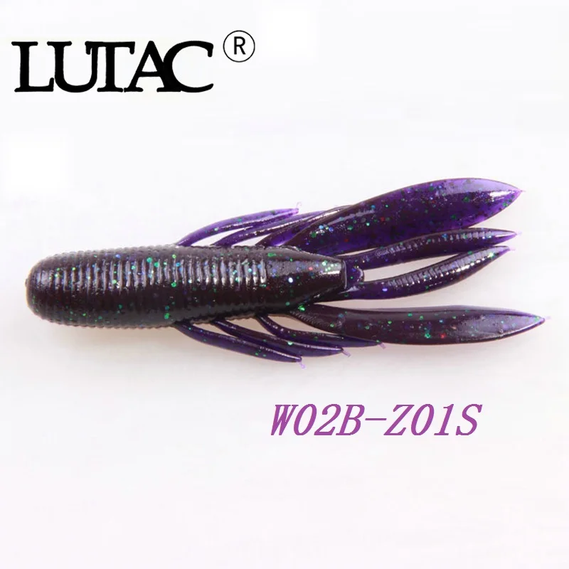 LUTAC Мягкая приманка типа креветок мягкая пластиковая наживка 6 шт. в упаковке 80 мм