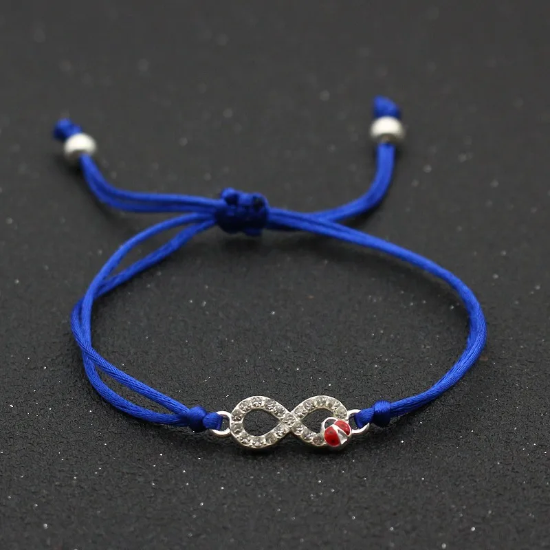 Мозаика Кристалл счастливый цифровой 8 Бесконечность Браслеты для женщин