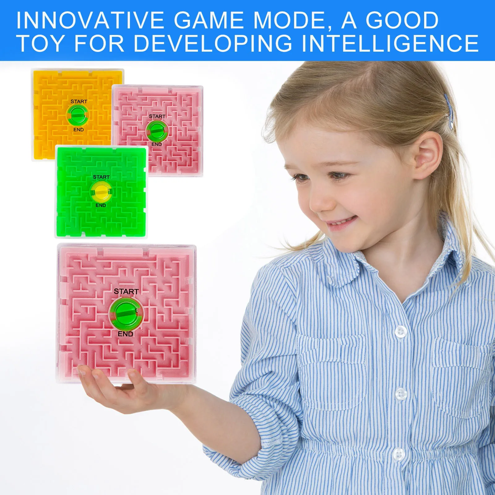

Montessori ToyPuzzle Cube Maze 3d Gravity Memory Sequential Maze Ball Puzzle Toys Gifts Kids Adult Toys