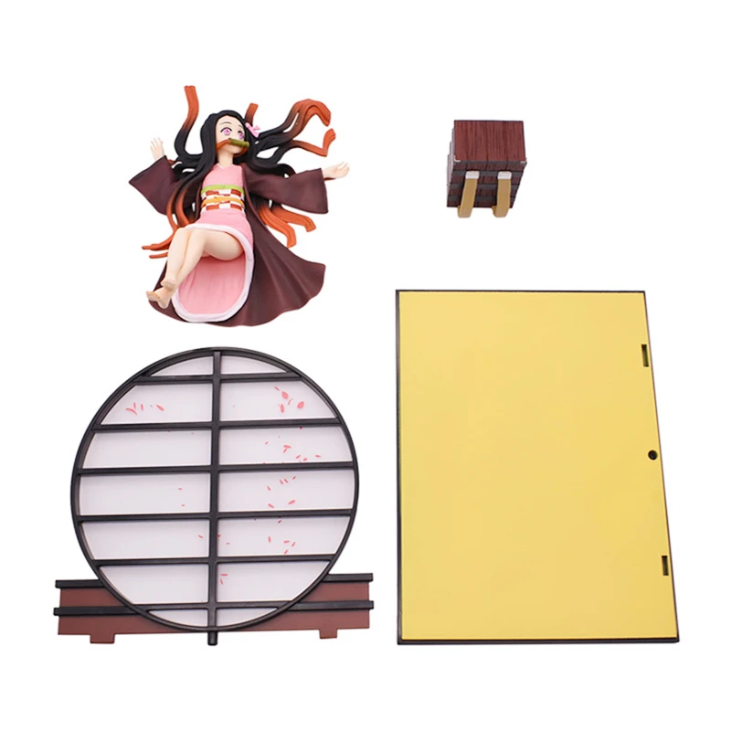 

17cm Hot Anime Demon Slayer Action Figures Sexy Kamado Nezuko Lying Toys Collectible Kids Model PVC Doll Gifts For Children