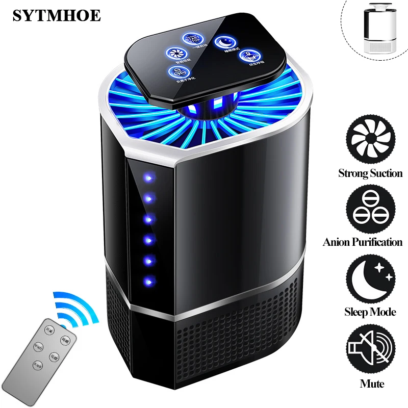 Дистанционное управление УФ Электронная ловушка для комаров светильник Ночная