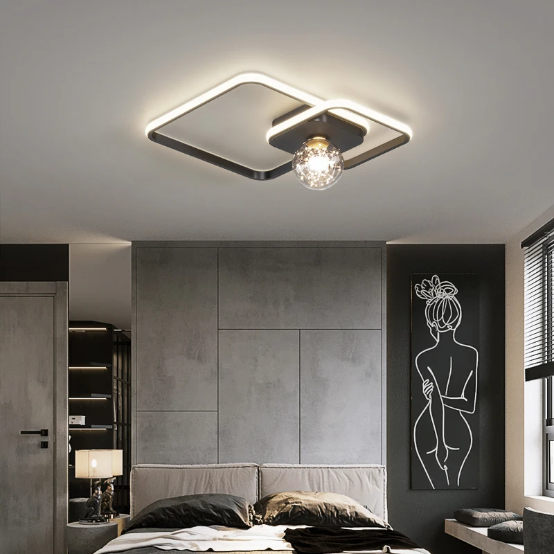 

Nordic LED Glass Ceiling light for Bedroom Living room luminaire plafonnier Ceiling lamp for home Lustre lighting