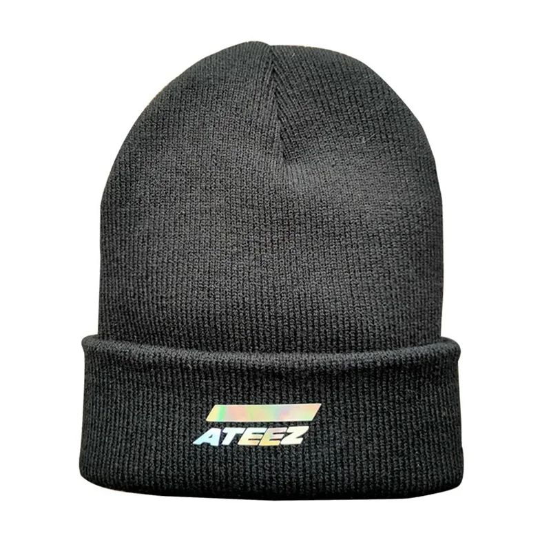 Вязаная Шапка-бини зимняя теплая шерстяная шапка унисекс для мужчин и женщин