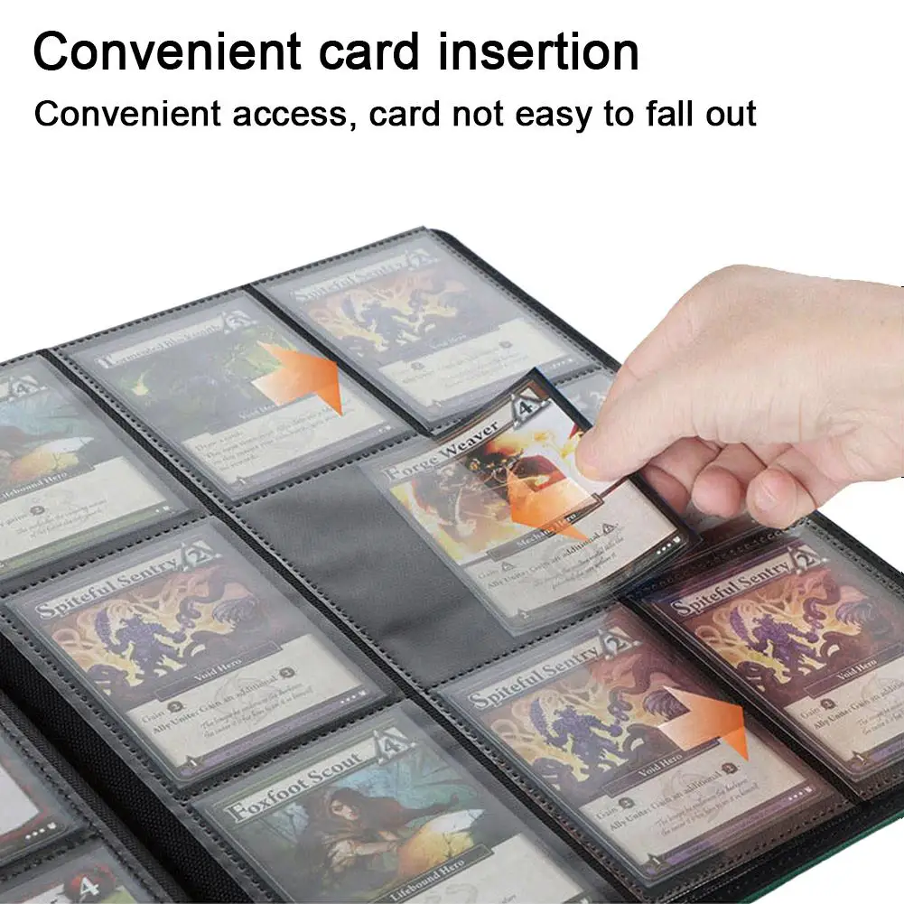 360Pcs Trading Card Storage Album Waterproof Non-toxic Pocket Organizer Board Game Cards Book Sleeve Holder | Спорт и развлечения