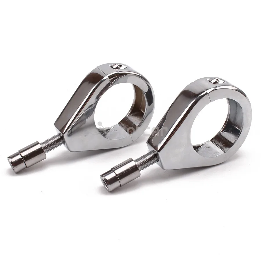 2x хромированный Кронштейн поворотного сигнала мотоцикла 39 мм передняя вилка