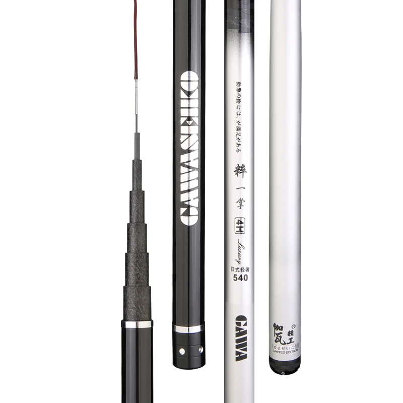60T High Carbon Fiber Hand Pole Wedkarstwo Olta Vara De Pesca 2.7m-10.0m Stream Rod Short Section Fishing Sticks Peche En Mer enlarge