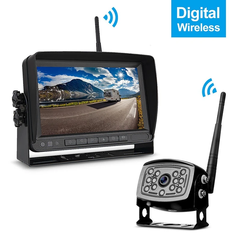 Новый цифровой Беспроводной резервного копирования Камера 7 дюймовый монитор