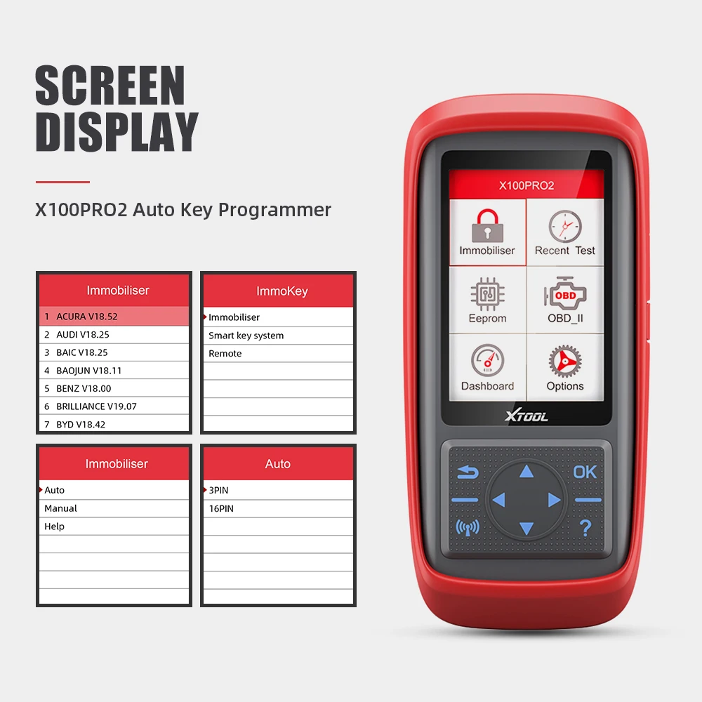 Программатор ключей XTOOL X100 Pro2 для авто сканер считывания кодов автомобиля с