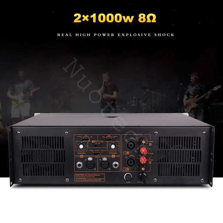 

Nuotech High Power Amplifier HiFi Professional Stage Power Amplifier 2200w Max