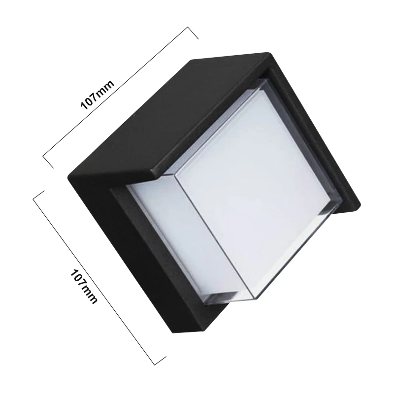 Kenlux 7 Вт светодиодный настенный светильник энергосберегающий квадратный для