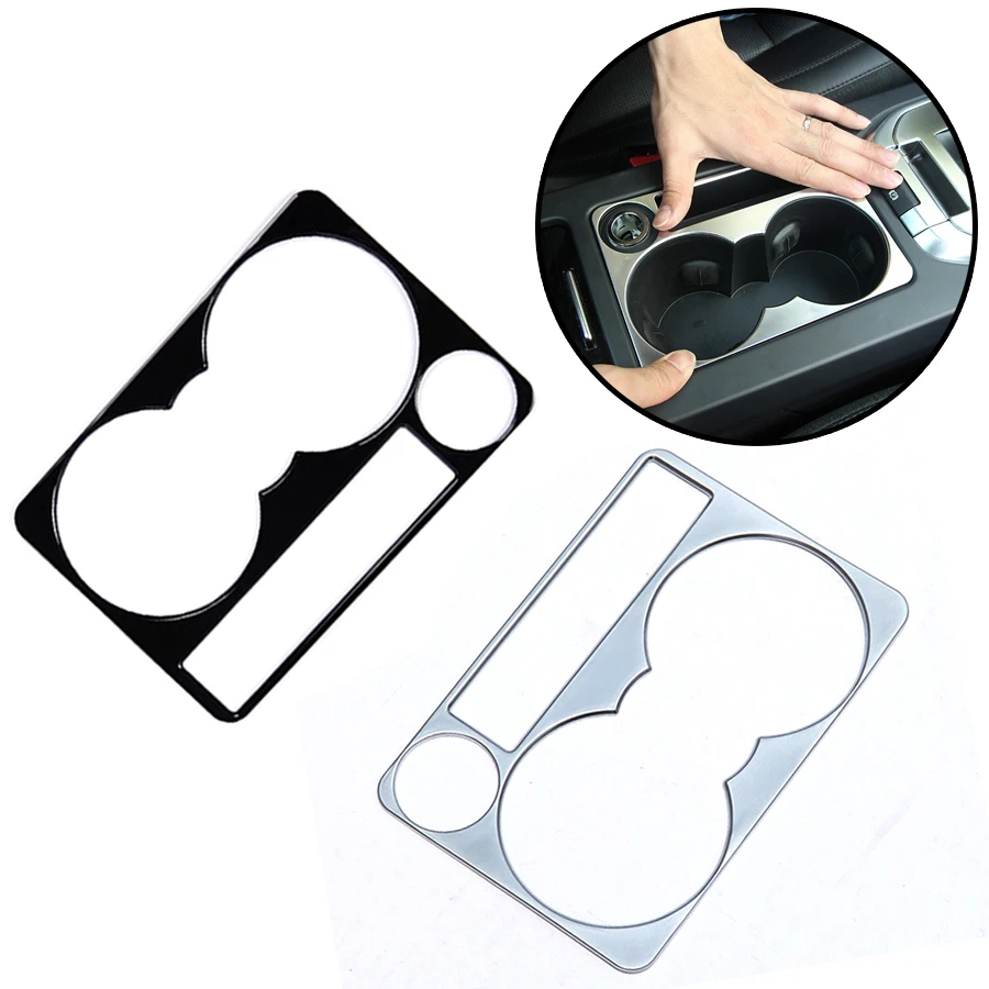 

Wooeight Water Cup Holder Frame Fit For Land Rover Discovery Sport 2015-2019 ABS Console Water Cup Holder Frame Trim Sticker