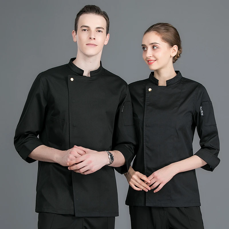 Куртка шеф-повара для мужчин и женщин с длинными рукавами, кухня, отель, одежда для работников ресторанов, одежда повара, ресторанный официант, пекарь, кафе, Рабочая форма