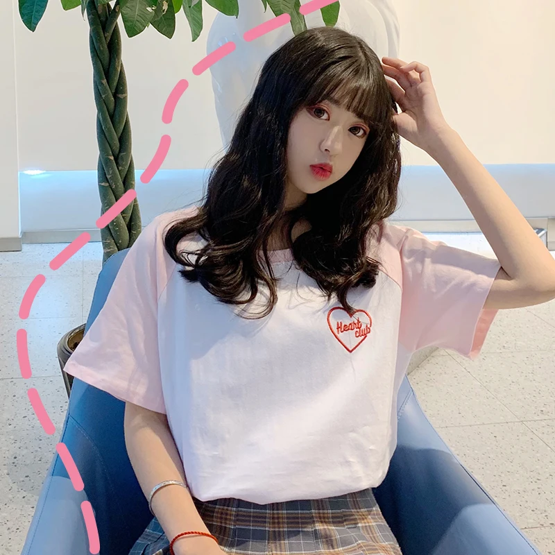 Футболки женские модные летние мягкие милые корейские Одежда для девушек